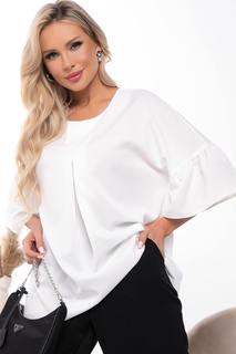 Блуза женская LT Collection Матильда белая 48 RU