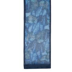 Шарф женский Roby Foulards 40137 синий, черный, 40х160 см
