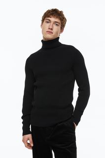 Водолазка мужская H&M 810710004 черная M