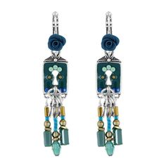 Серьги подвески из бижутерного сплава TARATATA TT-W23-02714-104, бусины/стразы