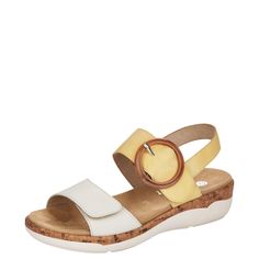 Сандалии женские REMONTE R6853/68 желтые 37 RU