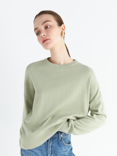 Джемпер Arive c разрезами на рукавах, оливковый, размер L, ARV-WS-10506-10L-004