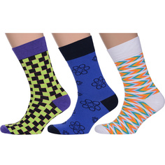 Комплект носков мужских MoscowSocksClub msk3-М23 разноцветных 29