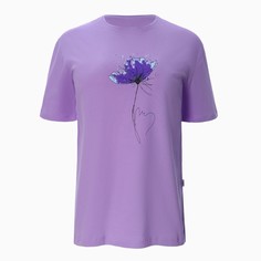 Футболка женская Ohana market 9819762 фиолетовая 50 RU