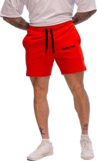 Спортивные шорты мужские INFERNO style Ш-007-001 красные 4XL