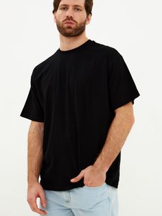 Футболка мужская Uzcotton UZ-F-Over-Pr черная XL