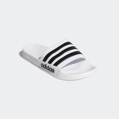 Сланцы унисекс Adidas Adilette Shower белые 36.5 RU