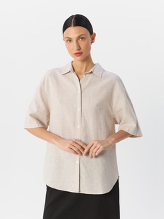 Рубашка женская H&M 1047431001 бежевая XS