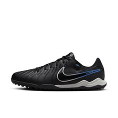 Кроссовки унисекс Nike Tiempo Legend 10 Academy Turf Low-Top Soccer черные 6 US