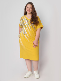 Платье женское Fashion Margo П191 желтое 52 RU