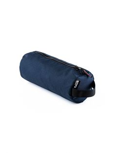 Косметичка унисекс Tplus Barrel синяя, 10x10x24 см