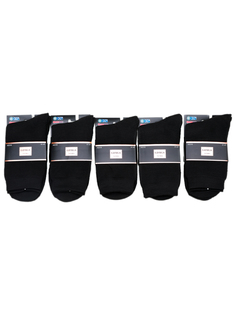 Комплект носков мужских 18 черных 41-47, 5 пар No Brand