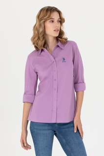 Рубашка женская US Polo Assn G082GL0040SALY023K фиолетовая 42