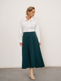 Юбка женская Модный дом Виктории Тишиной Ровена зеленая 44 RU