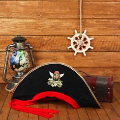 Шляпа пиратская «Морской разбойник», взрослая, р-р. 56-58 Страна Карнавалия