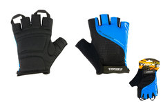 Перчатки TRIX nw мужские XL короткие пальцы гелевые вставки лайкра черно-синие