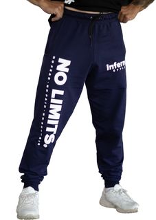 Спортивные брюки мужские INFERNO style Б-001-002-12 синие 3XL