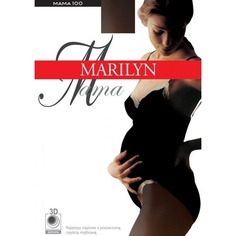 Колготки для беременных женские Marilyn Mama 100 черные 3-4