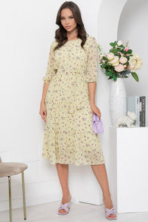 Платье женское LT Collection Виталина желтое 54 RU