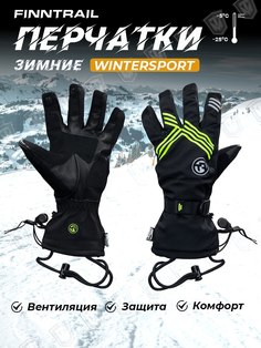Перчатки унисекс Finntrail Wintersport 2750 черные/желтые, M