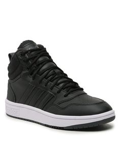 Кроссовки мужские Adidas Hoops 3.0 Mid Classic Fur Lining черные 43 EU