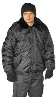 Куртка рабочая мужская Ursus КУР617-280 черный 52-54 RU, 170-176 см