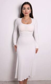 Платье женское Classic Fashion 4244 белое 38 EU