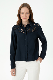Рубашка женская US Polo Assn G082SZ0040JASMINY синяя 42