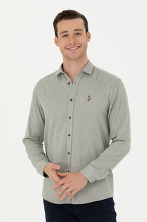 Рубашка мужская US Polo Assn G081GL0040RICAO зеленая L
