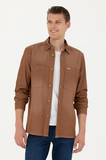 Джинсовая куртка мужская US Polo Assn G081SZ0770MADRIC коричневая M