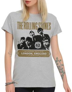 Футболка женская DreamShirts Studio The Rolling Stones ROL-56142-1 серая 2XL