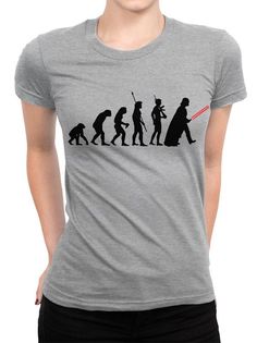 Футболка женская DreamShirts Studio Эволюция Дарт Вейдера WAR-02323-1 серая 2XL