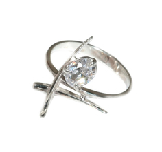 "Шри" кольцо в серебряном покрытии из коллекции "Санскрит" от Jenavi