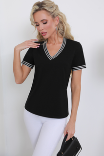 Блуза женская DSTrend 237 черная 50 RU