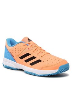 спортивные кроссовки женские Adidas Court Stabil Jr GX3760 оранжевые 39 1/3 EU