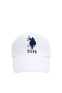 Бейсболка мужская US Polo Assn A081AK064P01PEDRO-IY22 белая, one size