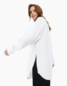 Рубашка женская Gloria Jeans GSU001163 белая L-XL (48-54)