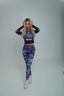 Спортивные леггинсы женские iamfighter iam029 разноцветные S