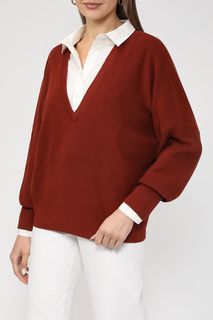 Пуловер женский Esprit Casual 083EE1I308 коричневый M