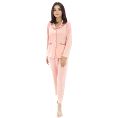 Пижама женская БЛИЗКО New Cotton розовая XL