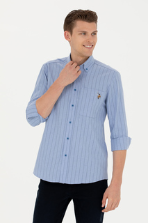 Рубашка мужская US Polo Assn G081SZ0040VIASC синяя L