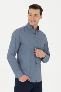 Рубашка мужская US Polo Assn G081GL0040THANY023K синяя L