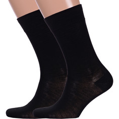 Комплект носков мужских LorenzLine 2-В24 черных 25, 2 пары
