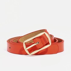 Ремень женский 9720493 оранжевый, 110х1,8 см No Brand