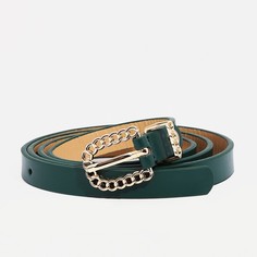 Ремень женский 9720570 зеленый, 110х1,4 см No Brand