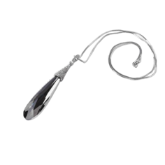 Кулон "Свидание" капля, цвет тёмно-серый, L=70 Queen Fair