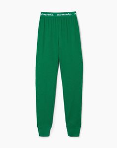 Брюки домашние женские Gloria Jeans GSL001638 зеленые XL/170 (48)