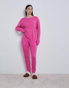 Брюки домашние женские Gloria Jeans GSL001638 розовые M/164 (44)