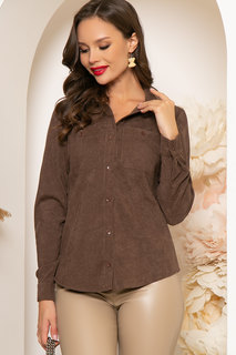 Блуза женская LT Collection Брина Б4269 коричневая 50 RU
