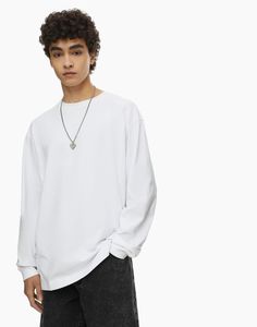 Лонгслив мужской Gloria Jeans BKT013099 белый M (48-50)